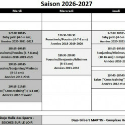 Inscription pour la saison 2026-2027